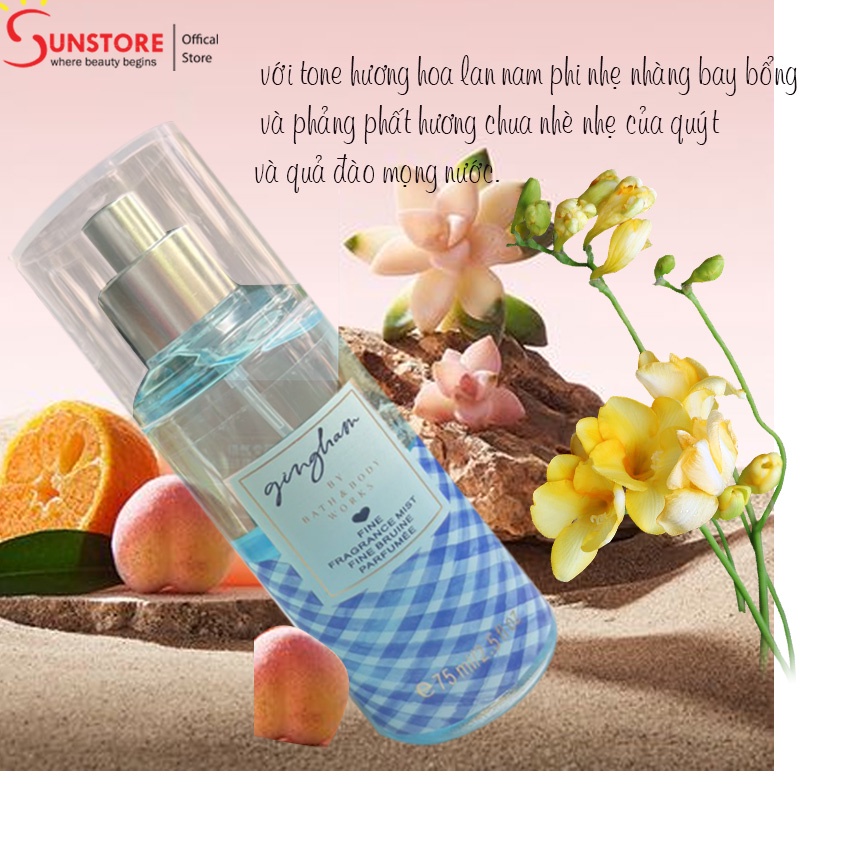 Xịt thơm toàn thân Body mist Bath And Body Works 75ML