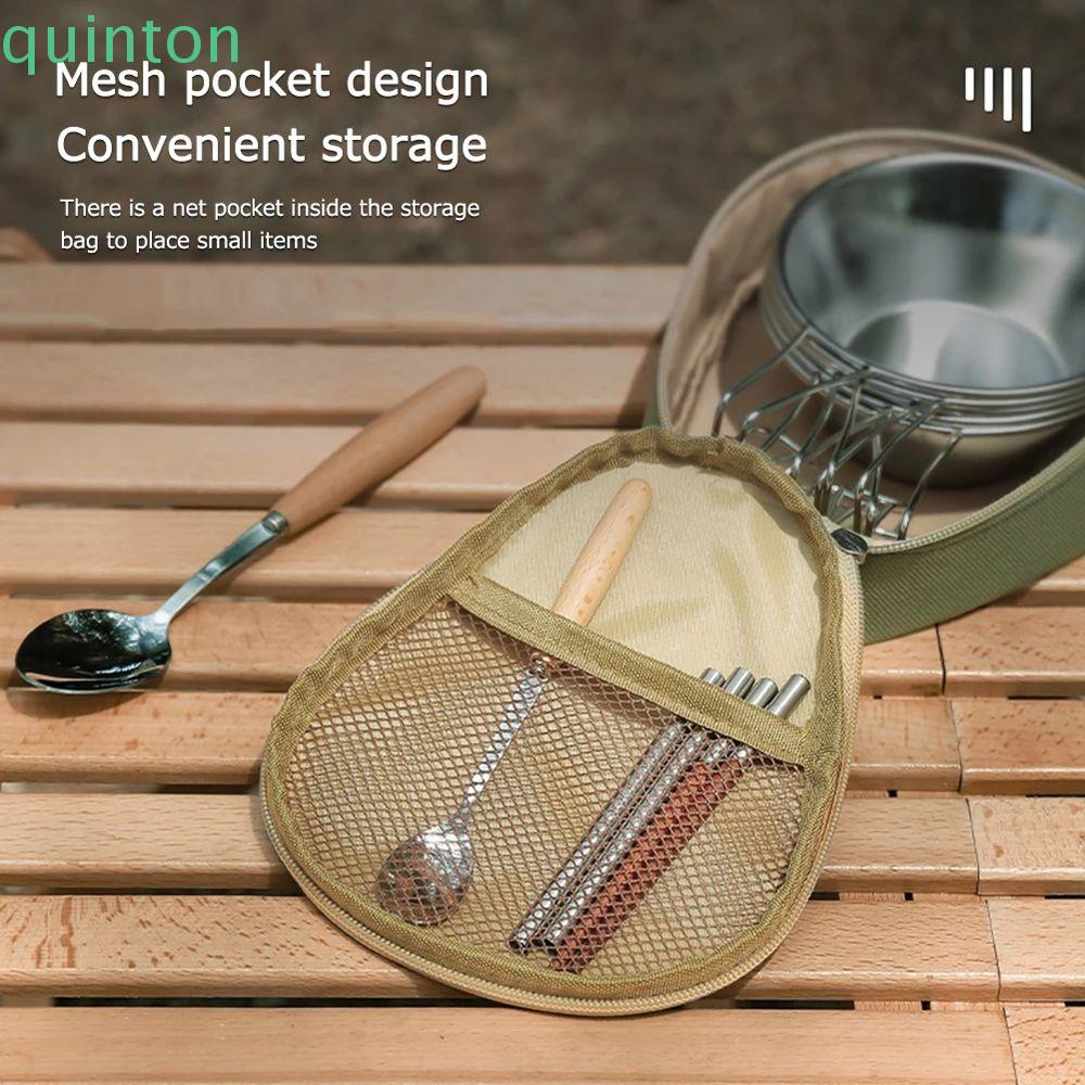 Bộ Đồ Ăn QUINTON ​Túi Đựng Dụng Cụ Ăn Uống Sức Chứa Lớn Chống Thấm Nước Tiện Dụng Cho Nhà Bếp / Du Lịch