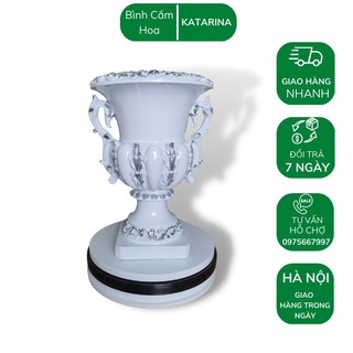 Bình hoa dáng cúp,chất liệu nhựa composite mã BH73,lọ cắm hoa,trang trí,decor,chồng cây,hoa katarina