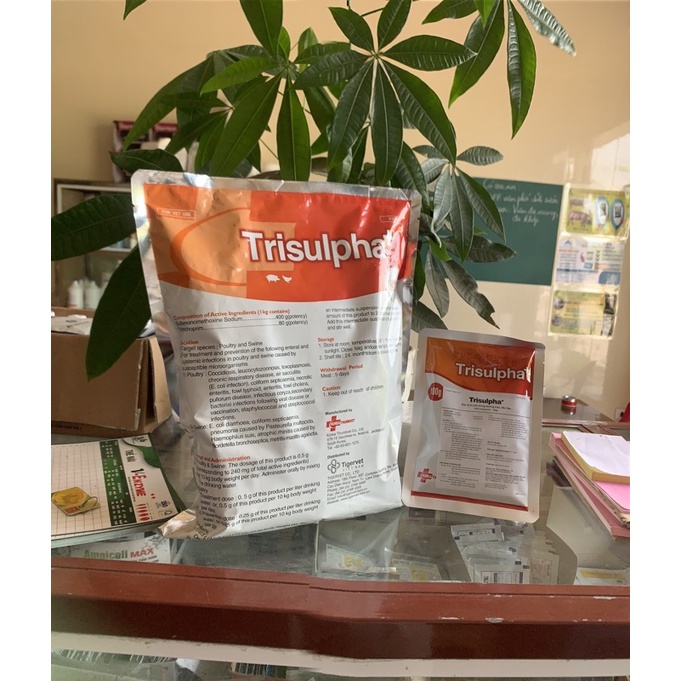 100gr Trisulpha - đầu đen, cầu trùng, kí sinh trùng đường máu trên gia cầm, heo