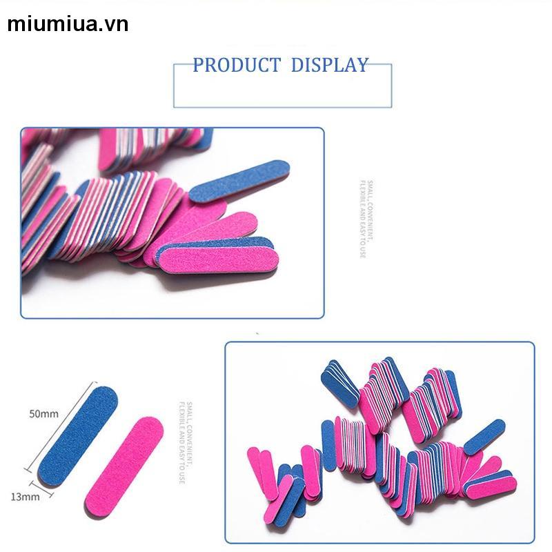 miumiuaDũa Mini 1 cái 1k cái dũa móng tay Nail box