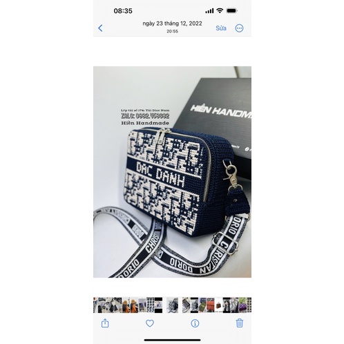 Bộ Phụ kiện làm túi đeo chéo Nam size 18cm