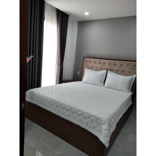 Mền trơn cotton chần bông cao cấp