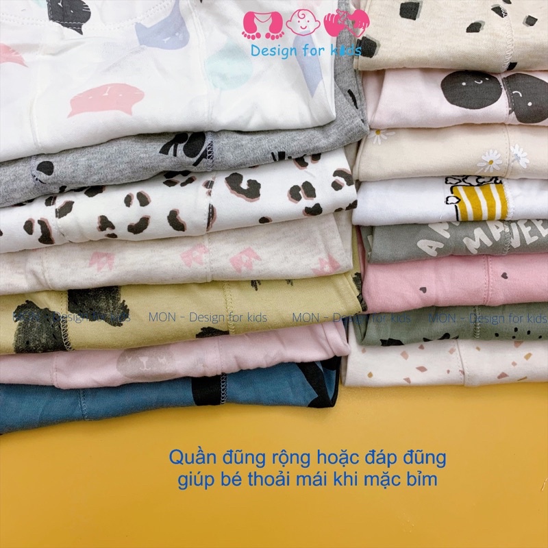 Quần liền tất đũng rộng  hàng xuất Min.nie vải cotton 100% cho bé
