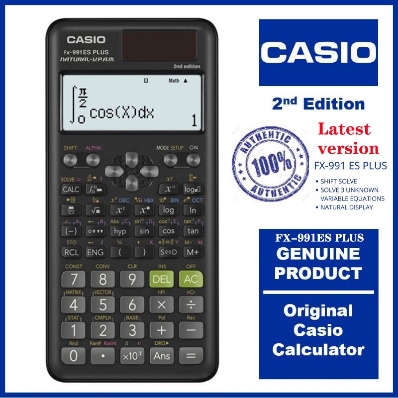 Máy Tính Casio FX991 ES Plus Phiên Bản 2nd Chất Lượng Cao