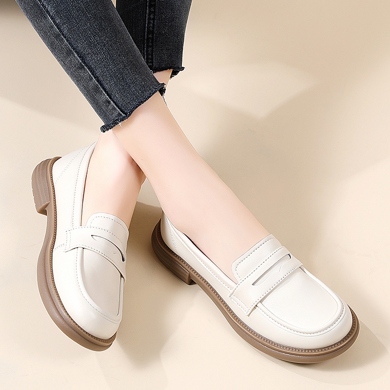 Giày Lười Da Đế Mềm Thoải Mái Thời Trang Cho Nữ