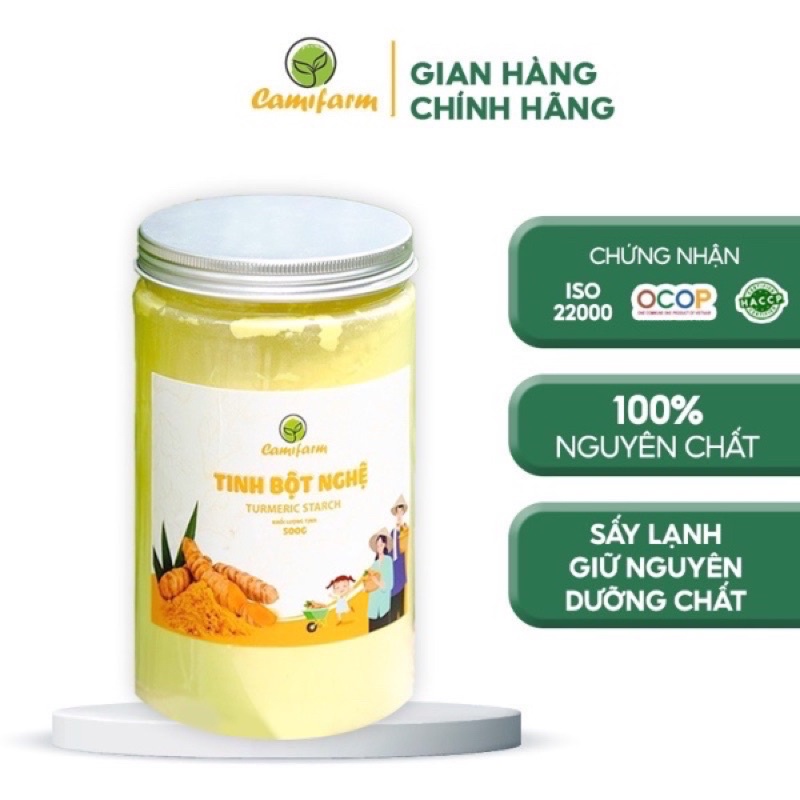 Tinh bột nghệ nguyên chất Camifarm - Lọ 500g