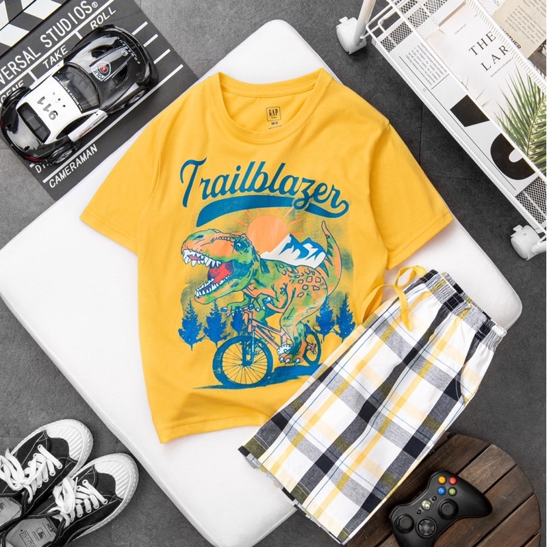 ❤️❤️ SIÊU PHẦM ❌ Bộ đồ bé trai size đại quần thô caro áo cotton