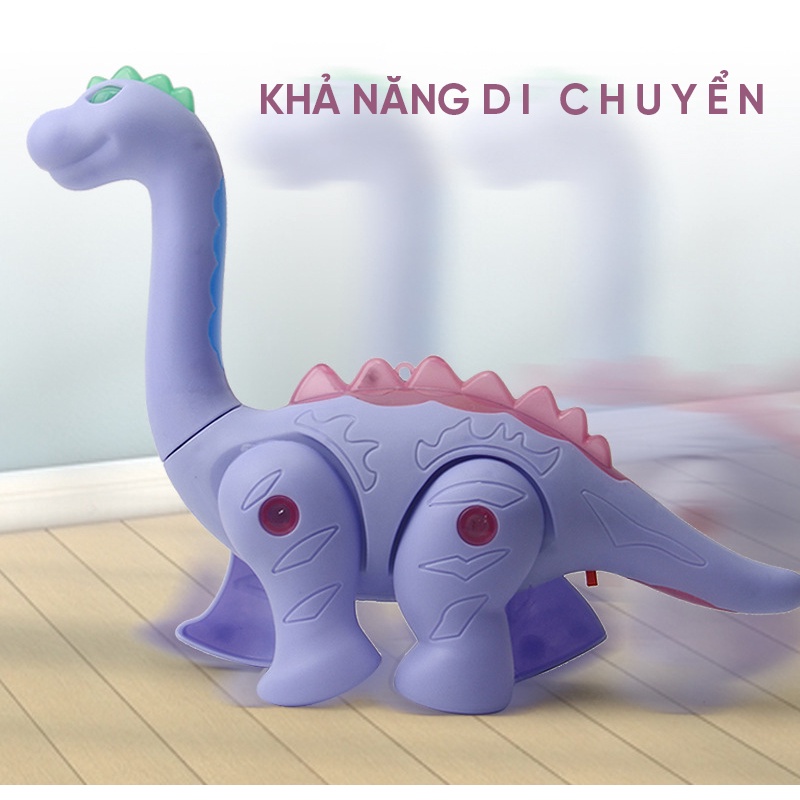 Khủng long đồ chơi cho bé mô hình chạy pin có nhạc và đèn DC26 KIDS GARDEN
