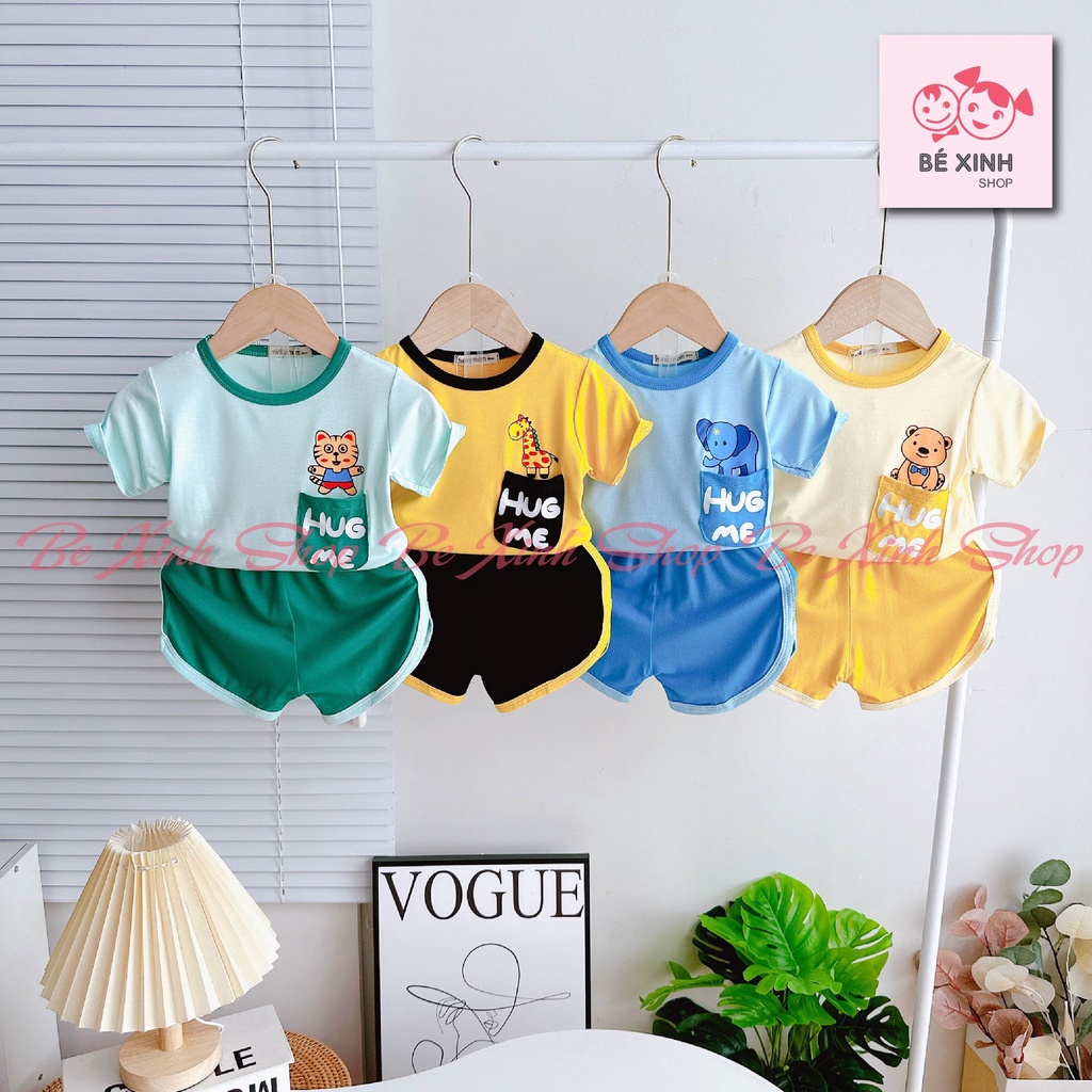 Đồ Bộ Quần Áo Mặc Nhà Cho Bé Gái Bé Trai Minky Mom [Deal Hot] Set Đồ Bộ Minky Mom Cho Trẻ Em Bé Gái Bé Trai HUG ME