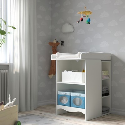 LOUISE, kệ để đồ vật dụng cho bé kèm kệ rời SHE_024, 60x81x104cm, kệ gỗ Scandi Home