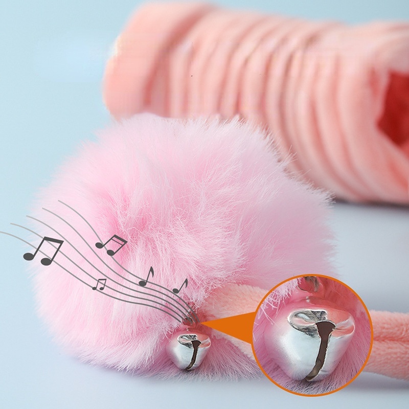 Bóng Dây Lò Xo Đính Lông Đồ Chơi Tương Tác Với Mèo