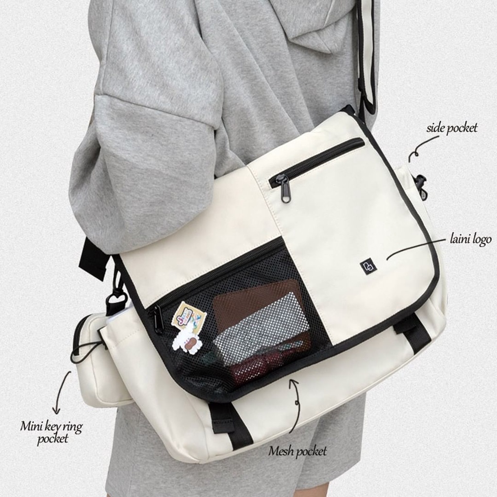 Túi đeo chéo Laini kèm móc khóa order chính hãng Hàn Quốc