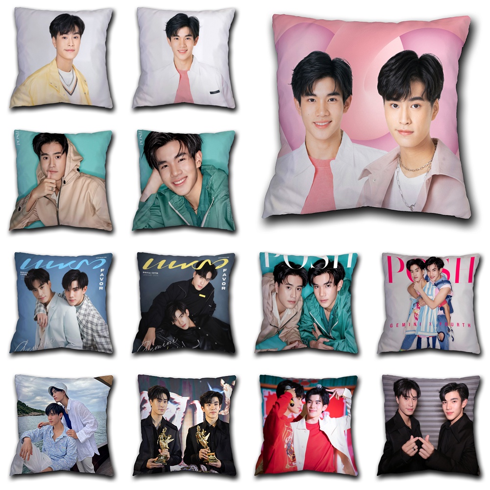 Vỏ Gối GeminiFourth MySchoolPresident Gemini & Fourth Vỏ Gối Polyester Một Mặt Vỏ Gối Sofa ô Tô Đệm Trang Trí Nhà Cửa