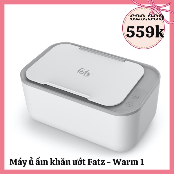 Máy ủ khăn ướt FatzBaby Warm 1 - 3 chế độ làm ấm - dùng cho khăn ướt, khăn khô, khăn vải (FB7200MX) - Con iu - shop mẹ v