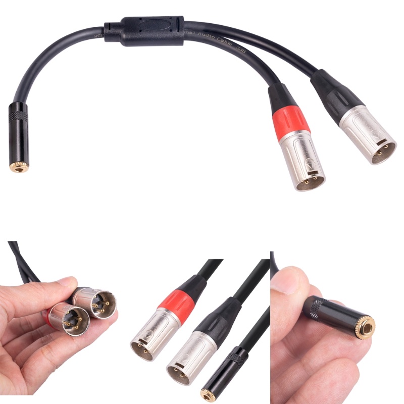 Cáp NgắN Âm Thanh 3 5mm 1 8 Sang XLR 3 5mm Lỗ CắM 3 5mm Sang ĐầU CắM 3pin XLR Chuyên DụNg