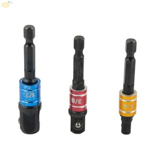 【VARSTR】One impact screwdriver with hex shank extension 1/4 3/8 1/2 bit socket adapter