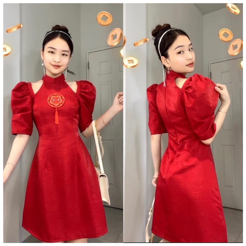 [ Sẵn] Đầm Tàu Cutout Vai