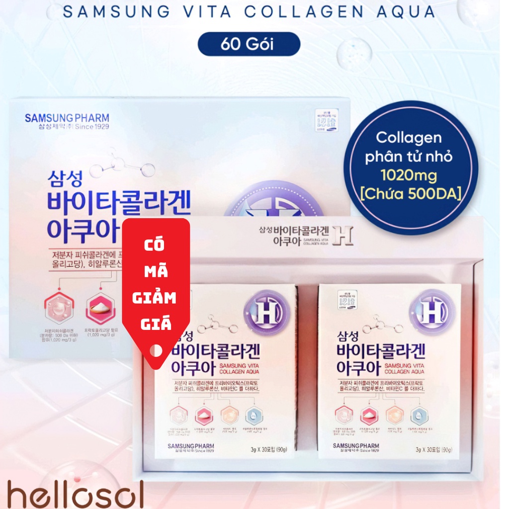 Bột COLLAGEN xanh SAMSUNG VITA COLLAGEN AQUA