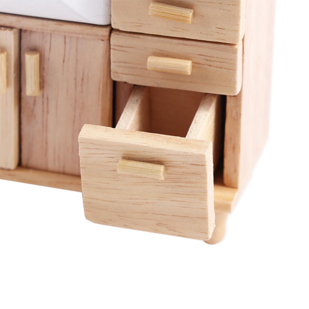 IVORY Mô Hình Chậu Rửa Mini Tỉ Lệ 1 / 12 Dùng Trang Trí Nhà Búp Bê