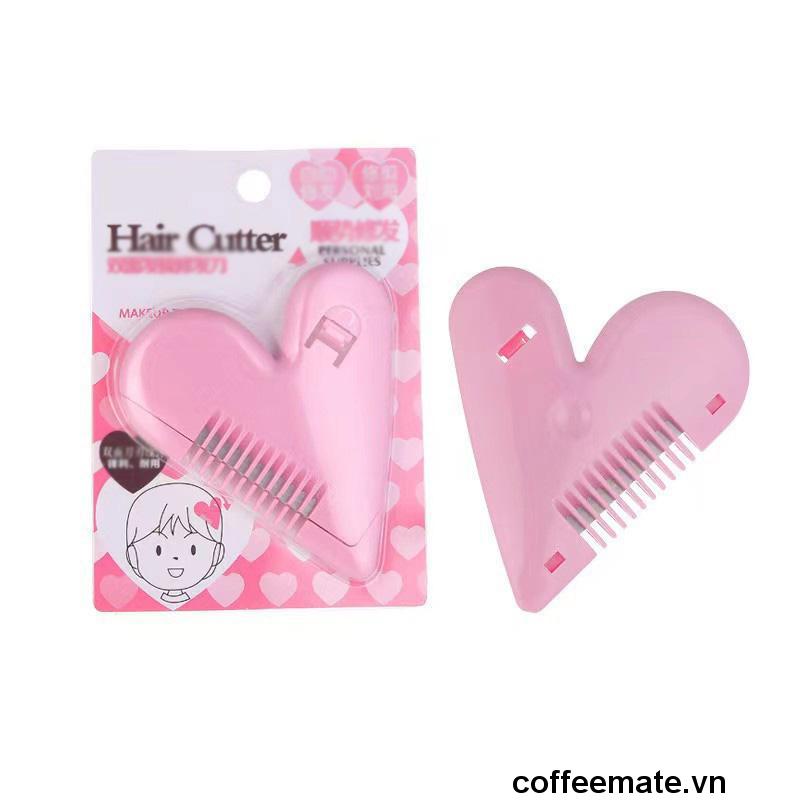 ⚡Lược Tỉa Tóc Mini Hình Mini Tim Cho Bé, Cắt Tóc Mái Cho Nam Nữ Tiện Lợi An Toàn