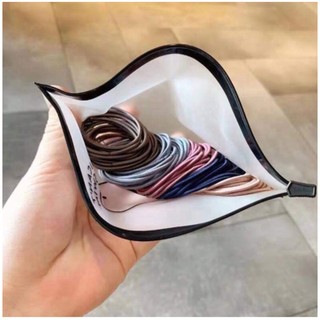 SET 100 dây buộc tóc nữ màu đen