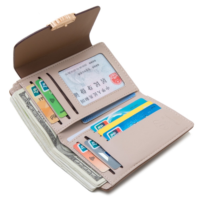 Ví Nữ Cầm Tay Có Khóa Kéo Thời Trang Giá Đỡ