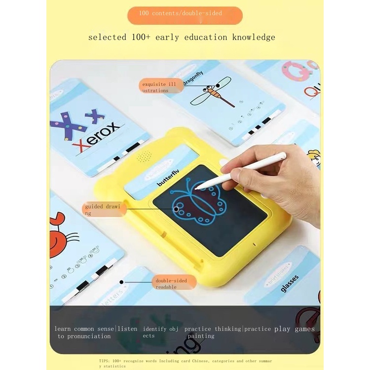 Bảng Viết Màn Hình LCD Kèm Bút Vẽ Xóa Được Giáo Dục Sớm Cho Bé