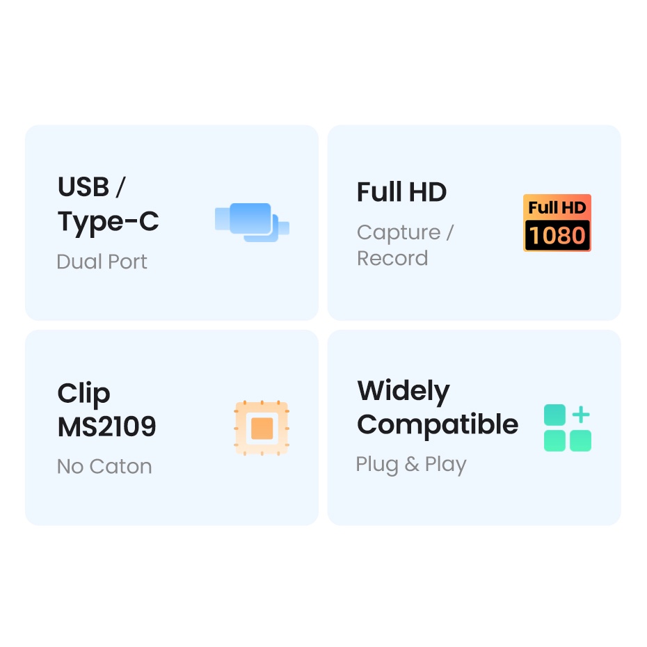 Thiết bị ghi hình HDMI to USB 2.0 / Type-C Ugreen 40189