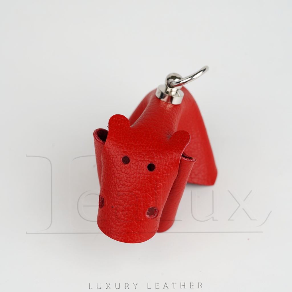 Móc Khóa Trang Trí Da Thật Hình Con Dê LEALUX GOAT KEYCHAIN