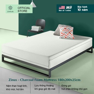 Nệm Foam Cuộn Hút Chân Không Than Hoạt Tính Cao Cấp Zinus