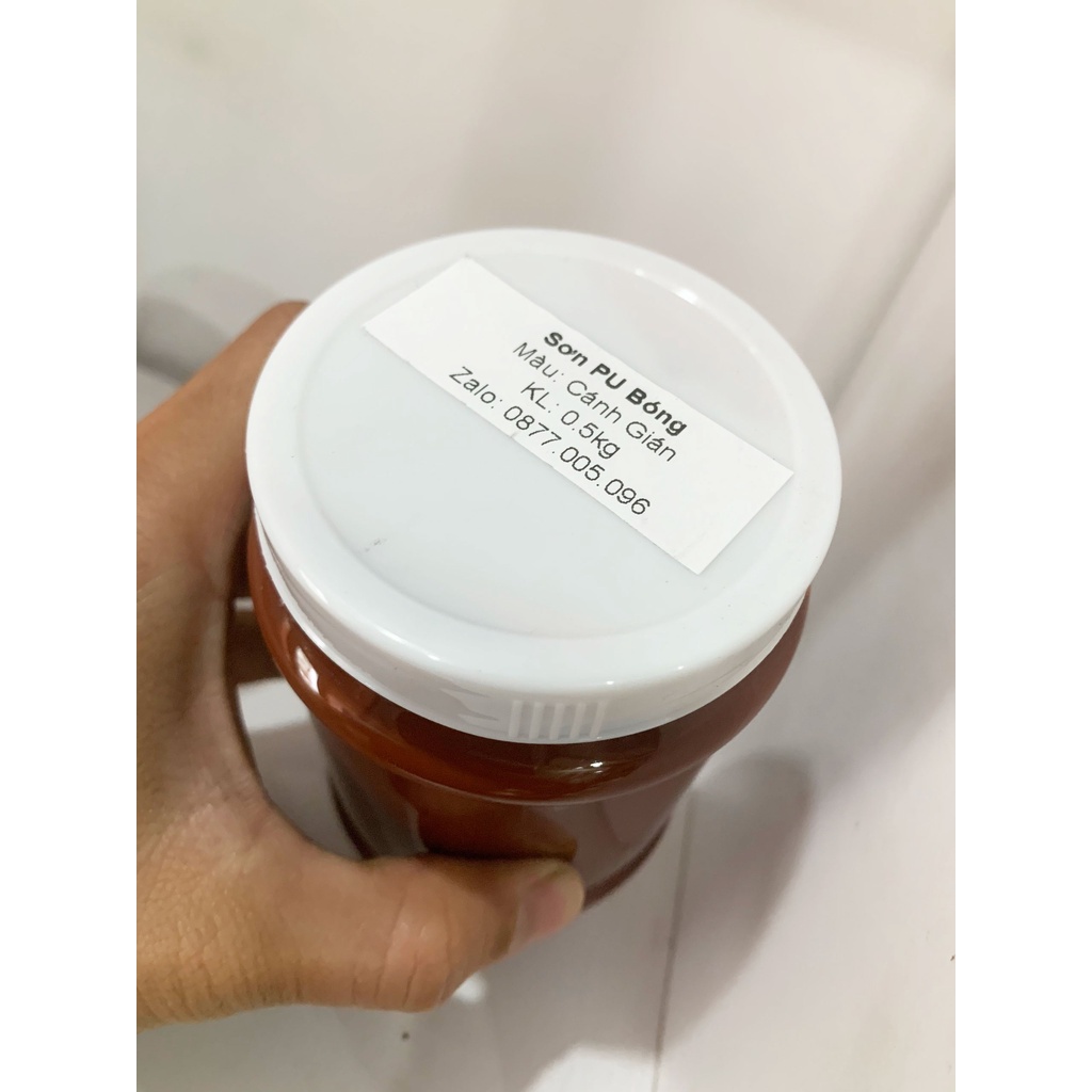 [Hỏa Tốc] Sơn phủ bóng gỗ PU hệ nước Màu Cánh Gián, không dung môi, nhẹ mùi, dùng cho đồ gỗ nội ngoại thất, pha sẵn
