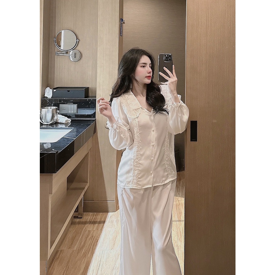 Đồ bộ nữ, đồ ngủ tiểu thử, pyjama nữ, pijama, chất liệu lụa latin mềm mịn, xưởng  may đo thiết kế