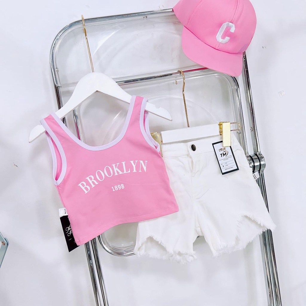 Set Thể Thao 3 Chi Tiết  Dành Cho Bé Gái 10-20kg