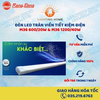 Đèn LED Đèn Nổi Trần Bán Nguyệt RẠNG ĐÔNG M36 600/20W VÀ M26 1200/40W sử dụng chipled SAMSUNG bảo hành 24 tháng