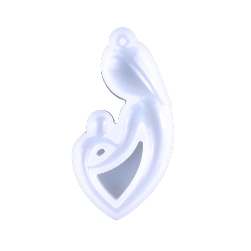 Khuôn Silicone Hình Trái Tim Làm Móc Khóa Thủ Công