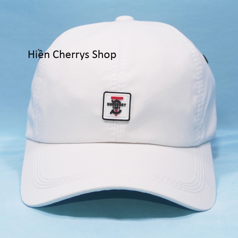 Mũ lưỡi trai, Nón kết mặt da Burberry đẹp - Chất liệu vải Cotton thoáng mát phù hợp cho mọi người.