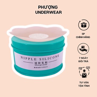 Dán nhũ hoa silicon hộp thiếc 5 cặp