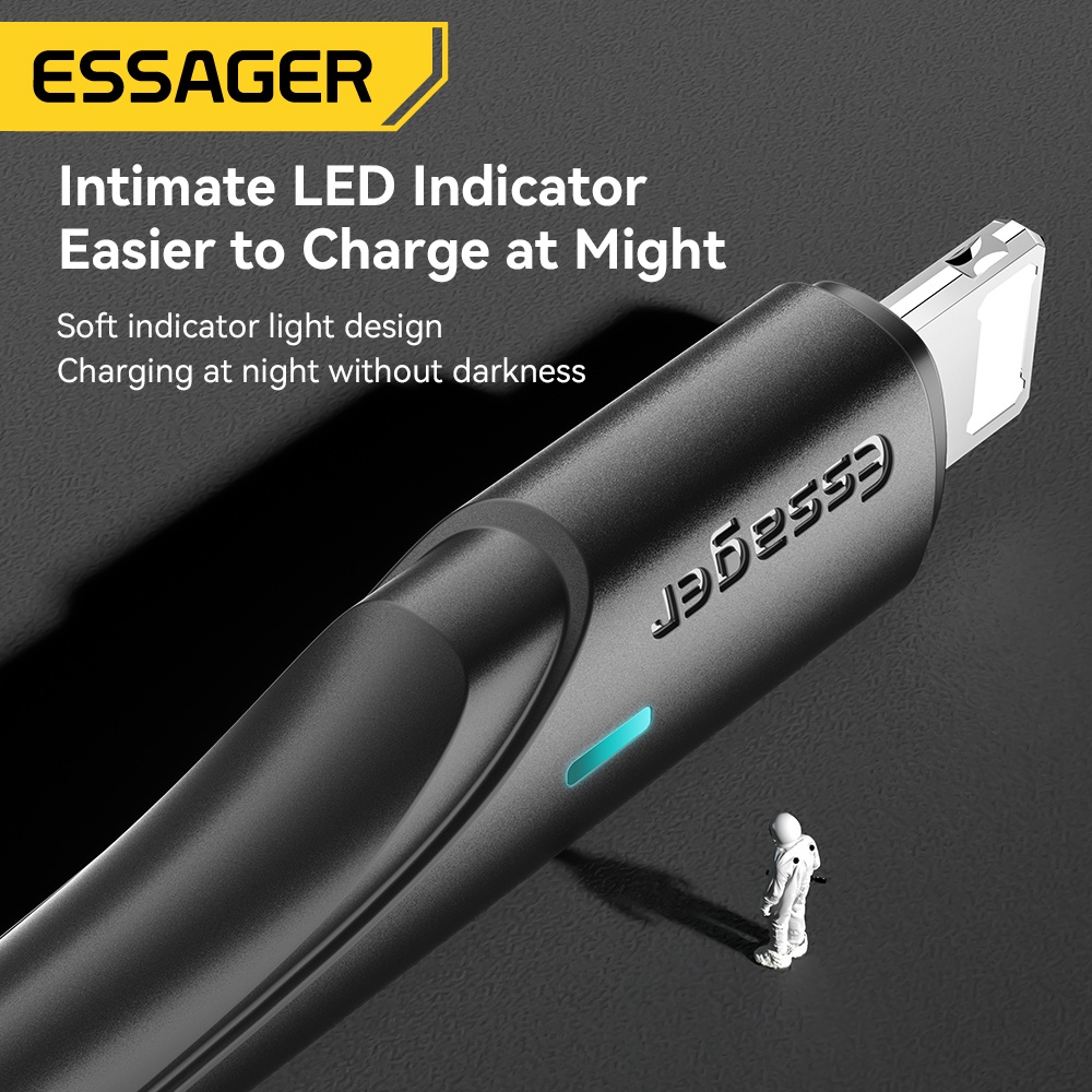 Essager Dây Cáp Sạc Nhanh 3 Trong 1 Cổng Micro USB Type C