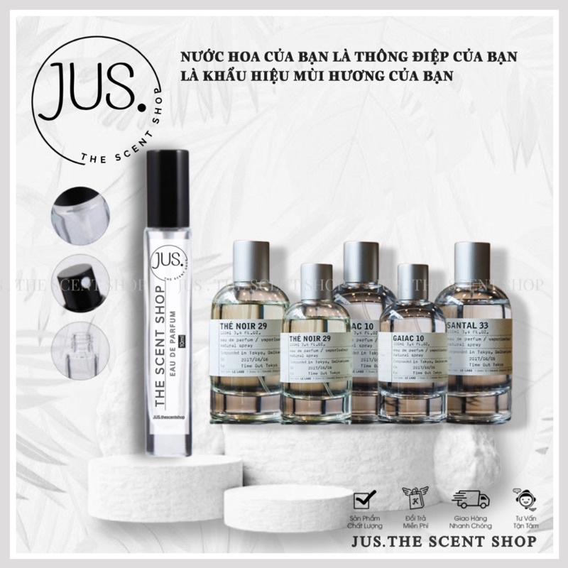 𝐋𝐄 𝐋𝐀𝐁𝐎 Nước hoa dùng thử dành cho nữ nhiều mùi lựa chọn Tester 5ml/10ml [ 𝐉𝐔𝐒.𝐓𝐡𝐞𝐬𝐜𝐞𝐧𝐭 ]