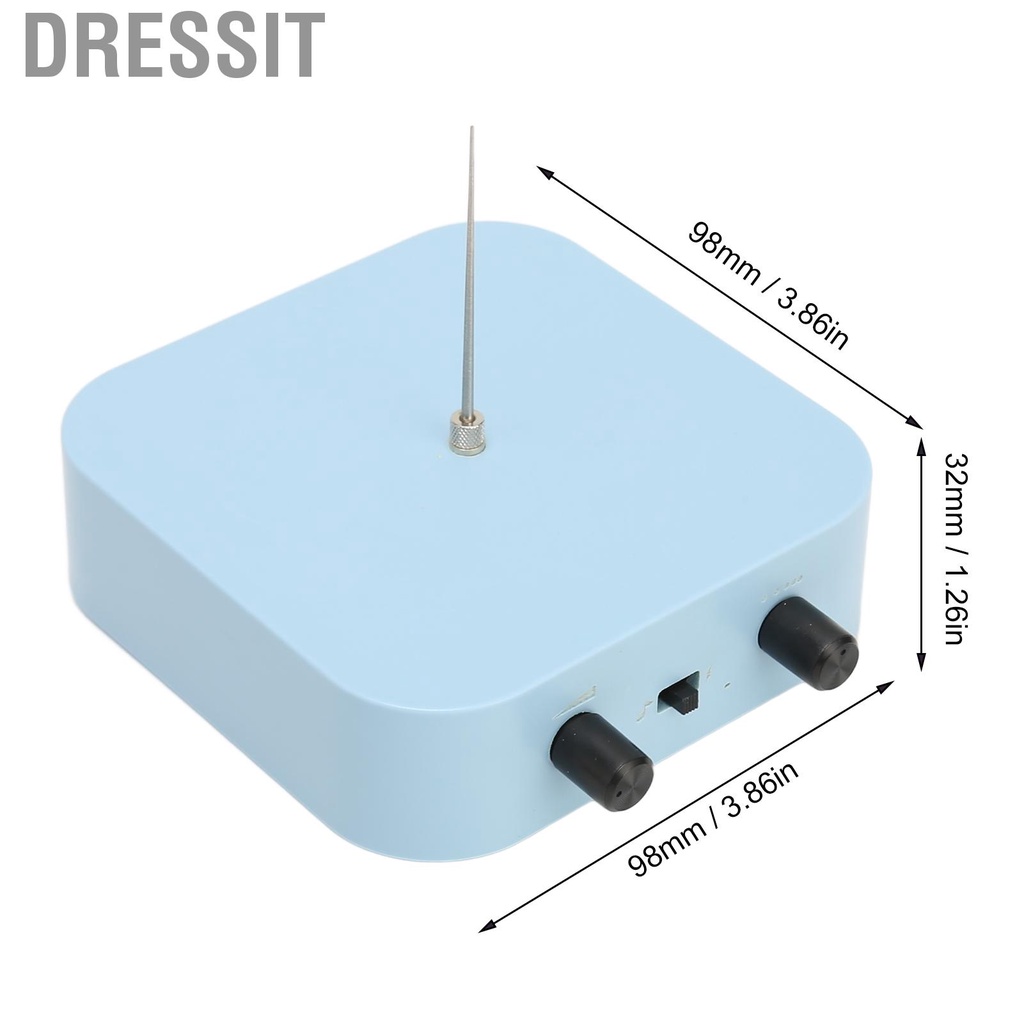 Dressit Music Tesla Coil 2 Modes Bluetooth Plasma Speaker Wireless Power Transmission Desktop Mini Toy Haze Blue 100‑240V