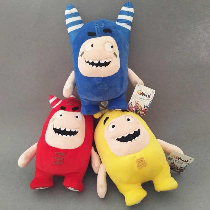 Gấu bông Oddbods Pogo Zee Jeff Fuse Slick 18cm / 30cm mềm mại dễ thương dành cho bé