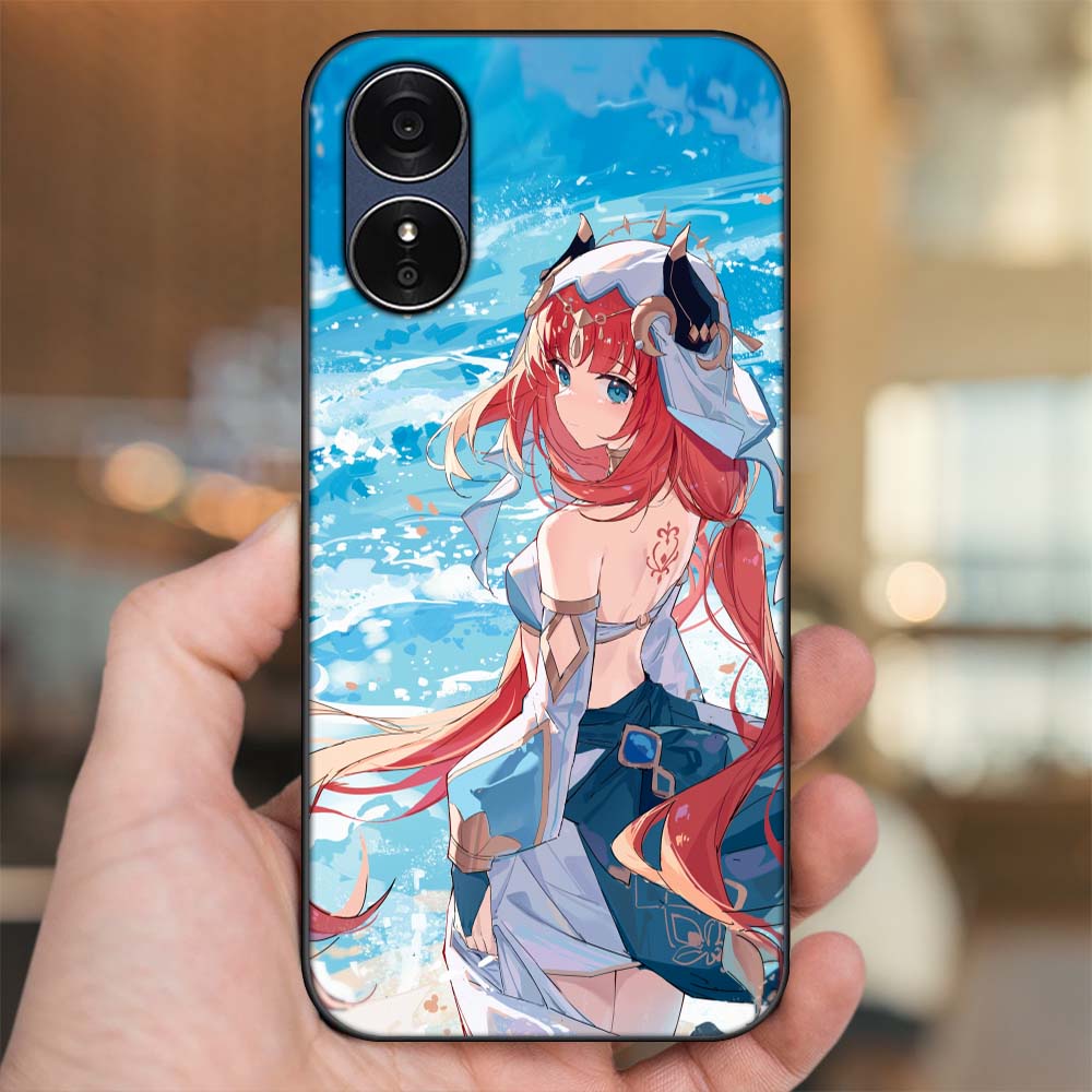 Ốp lưng Oppo A17 viền đen in hình Nilou Genshin Impact
