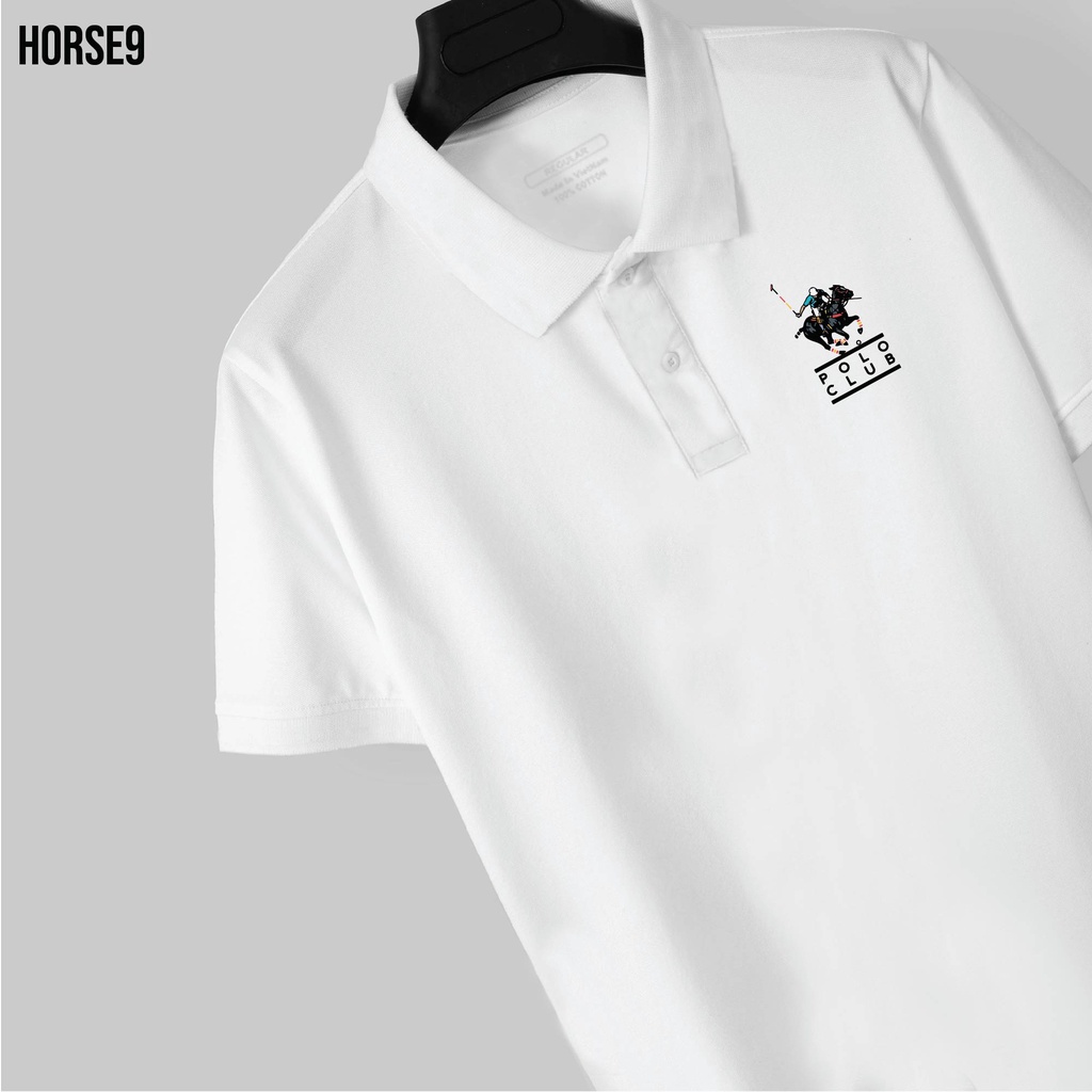 Áo POLO CLUB Cưỡi ngựa nam nữ cổ bẻ vải xịn Unisex, trẻ trung, thanh lịch HORSE09