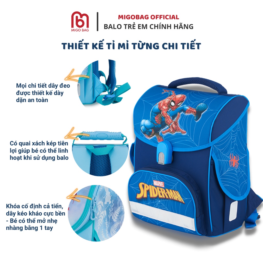 Balo Chống Gù Cao Cấp Tiểu Học - Balo Siêu Nhẹ Cho Bé Đi Học Chính Hãng Tiger Familly - Bảo Hành 1 Năm - NQ06