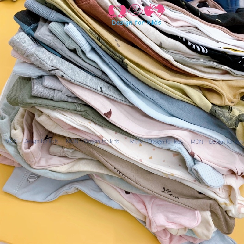 Quần liền tất đũng rộng  hàng xuất Min.nie vải cotton 100% cho bé