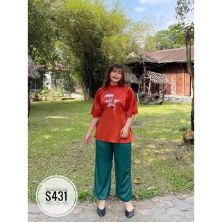 [ CHUBBY BIGSIZE ] SET LỤA THÊU HOA BIGSIZE TỪ 55-100kg