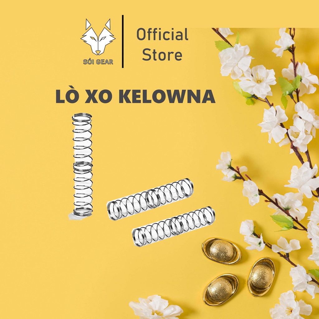 Lò xo switch Kelowna | Double Stage | Lực nhấn 55gr và 63.5gr | Gói 110 chiếc