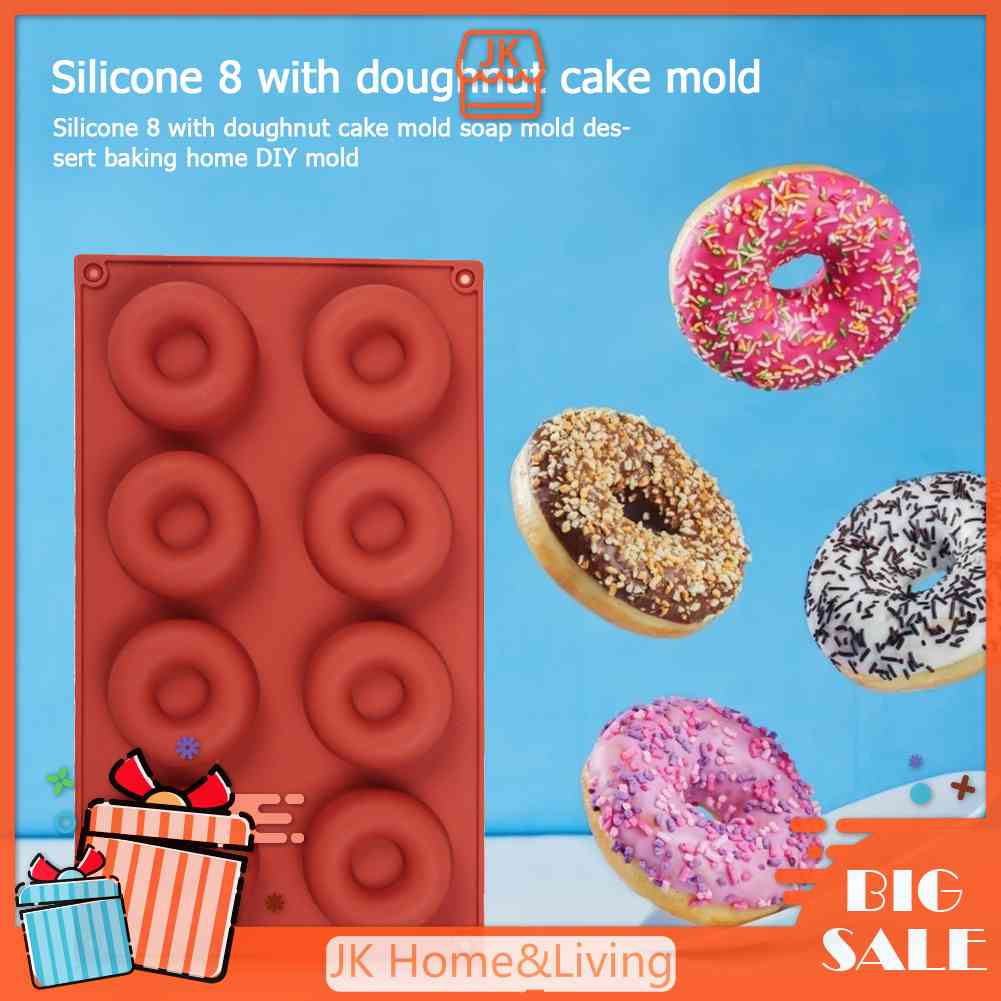 Khuôn Làm Bánh Donut DIY Bằng Silicone Tiện Lợi Dành Cho Nhà Bếp