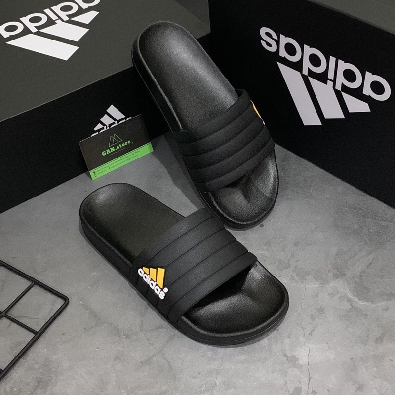 DÉP ADIDAS ADILETTE BÁNH MÌ ĐEN - Dép full box êm đẹp rạng ngời